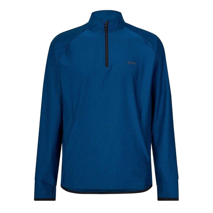 Blue - Front - Boss Mens Regular Raglan Active Sweatshirt