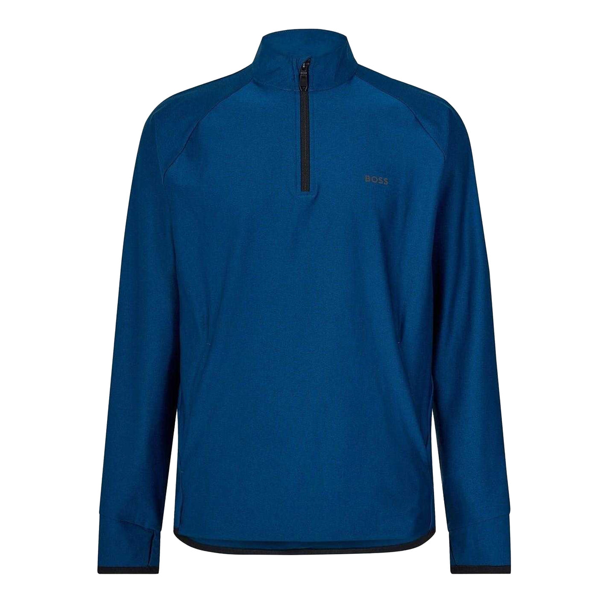 Blue - Front - Boss Mens Regular Raglan Active Sweatshirt