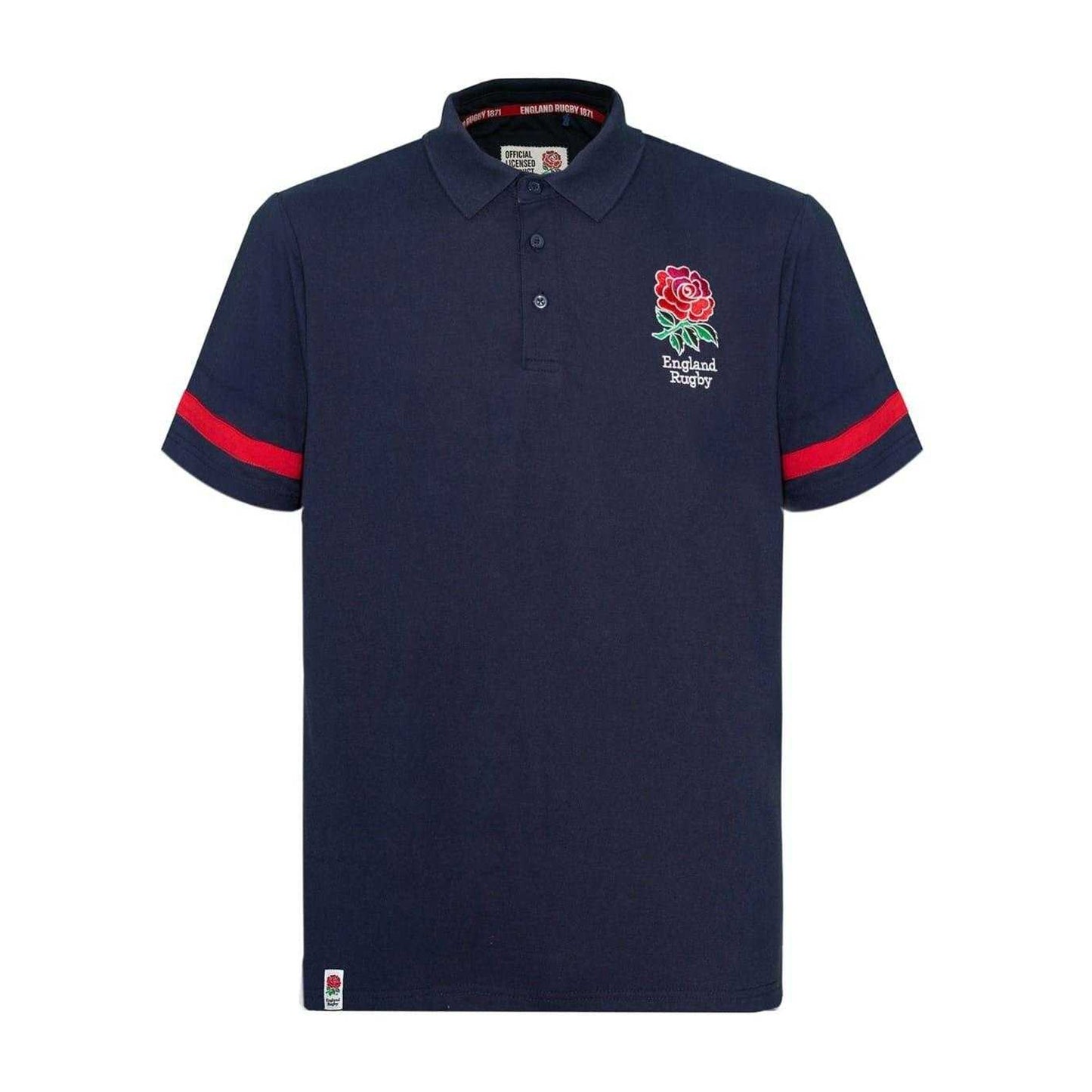 Navy - Front - England RFU Mens Polo Shirt