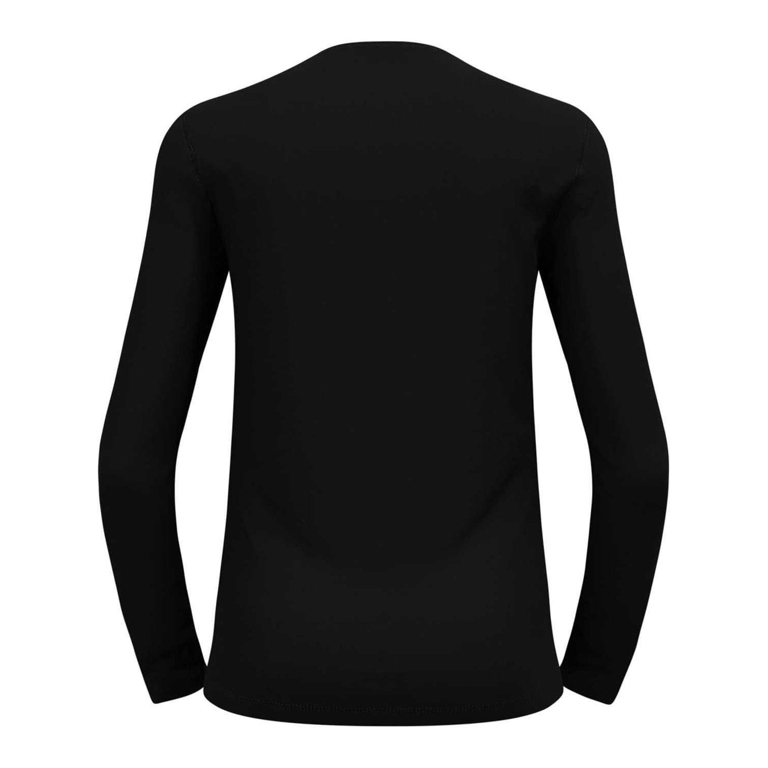 Black - Back - Odlo Mens Slim Long-Sleeved Base Layer Top