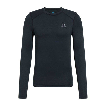 Black - Front - Odlo Mens Slim Long-Sleeved Base Layer Top