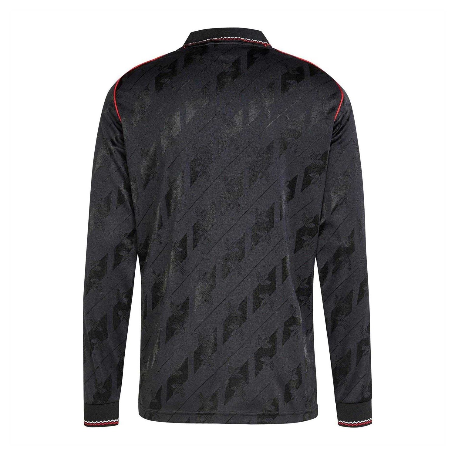 Black - Back - Adidas Mens Manchester United FC Long-Sleeved Jersey