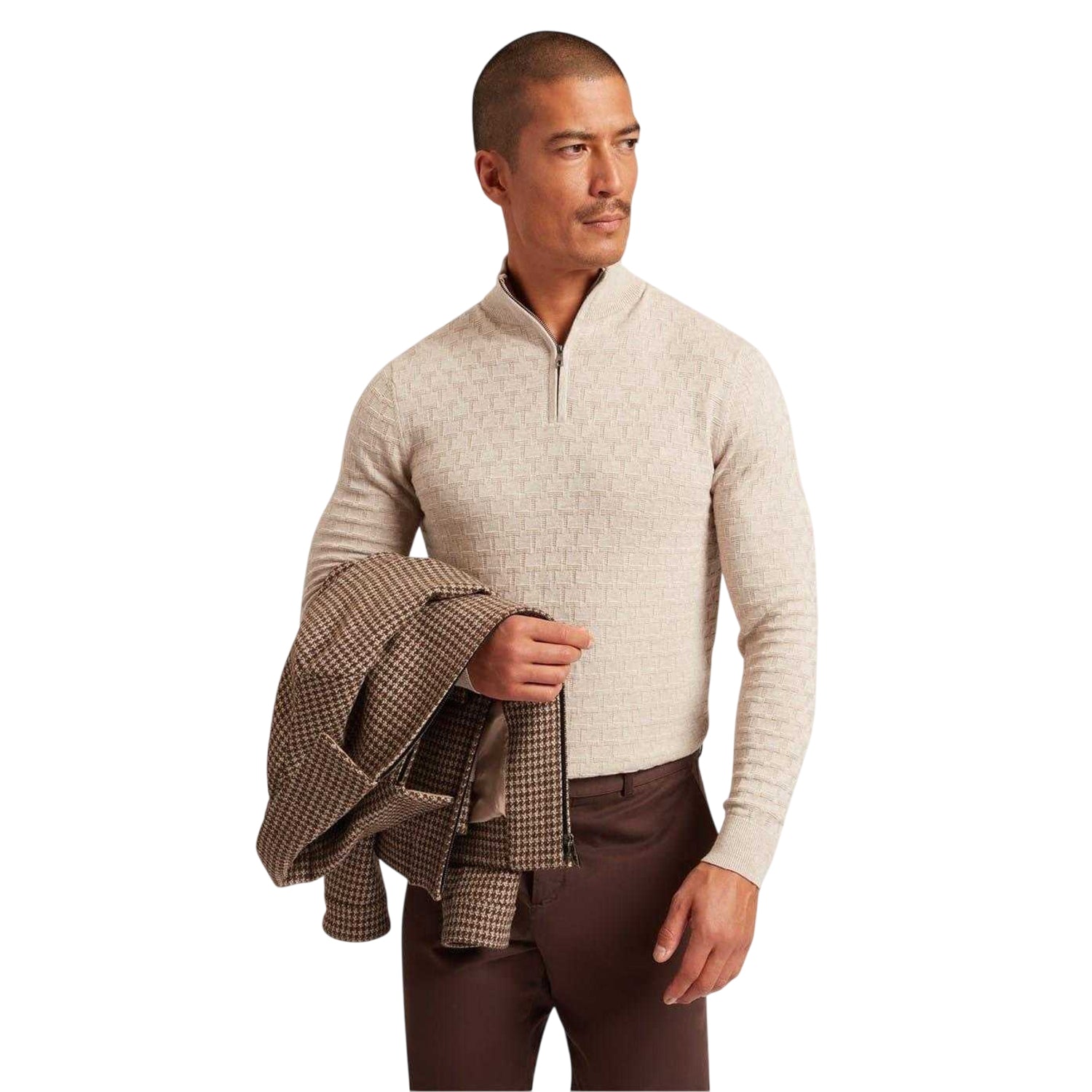 Natural - Side - Ted Baker Mens Sweater Top