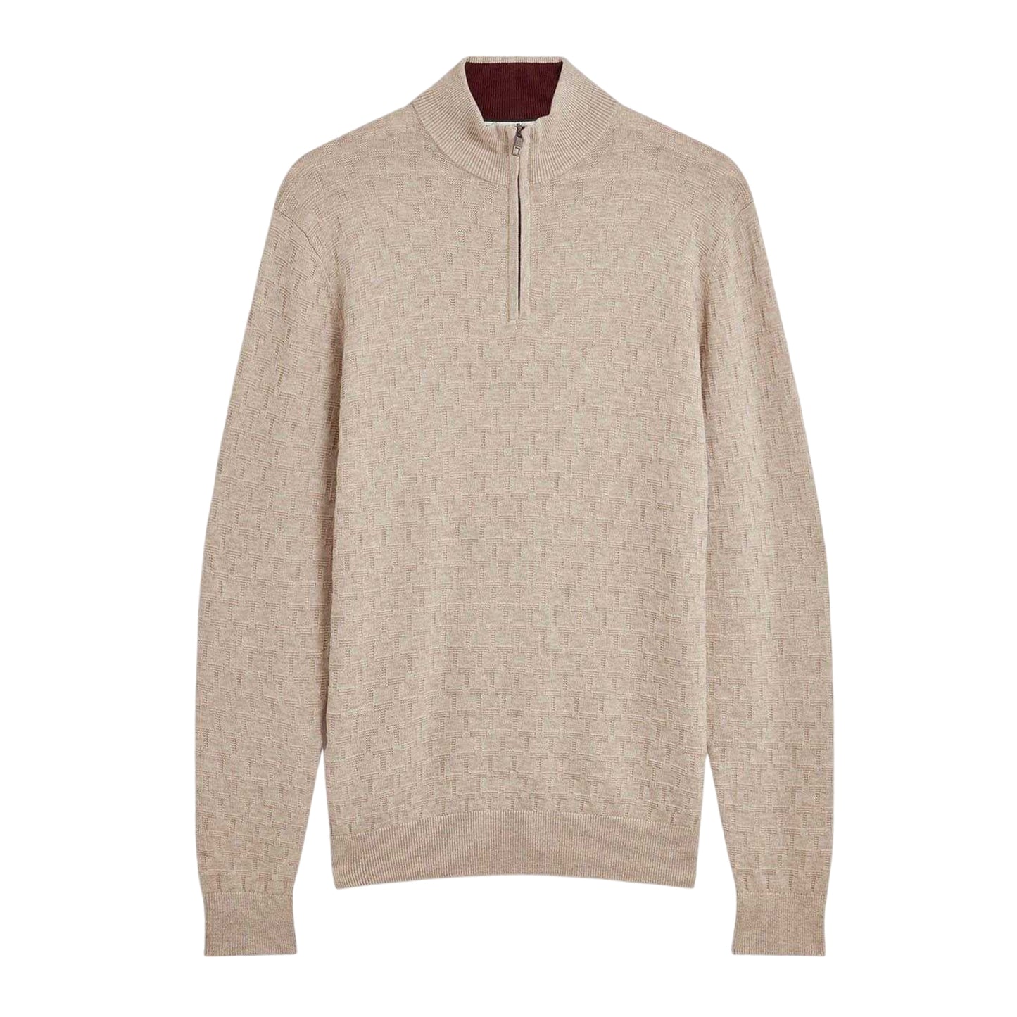 Natural - Front - Ted Baker Mens Sweater Top