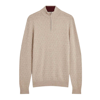 Natural - Front - Ted Baker Mens Sweater Top