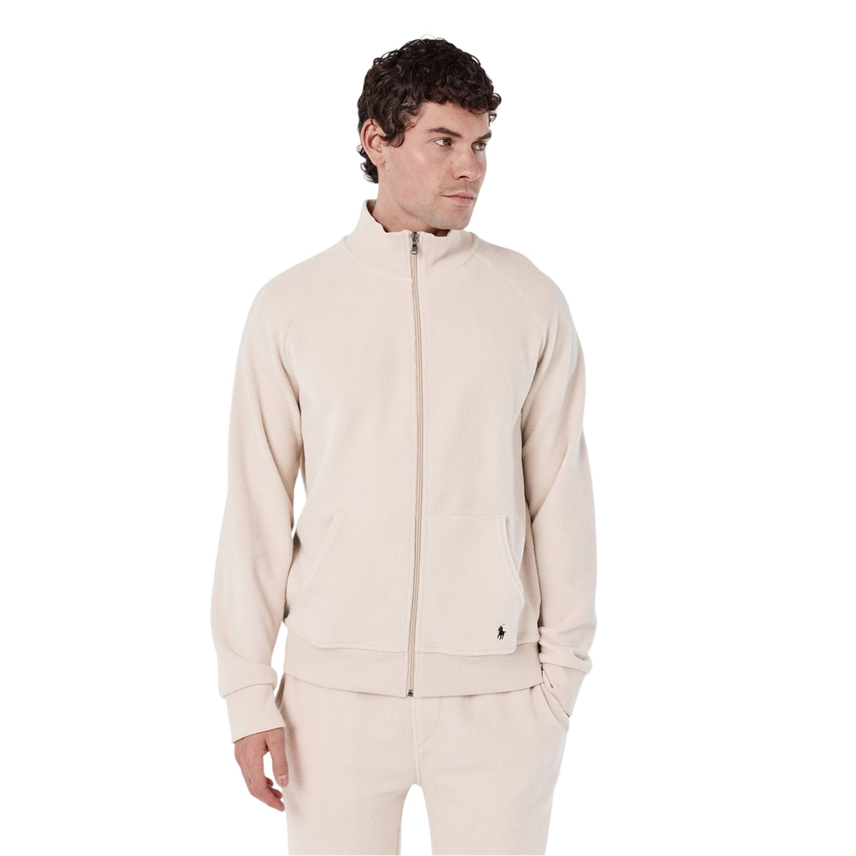 Stone - Side - Ralph Lauren Mens Fleece Jacket
