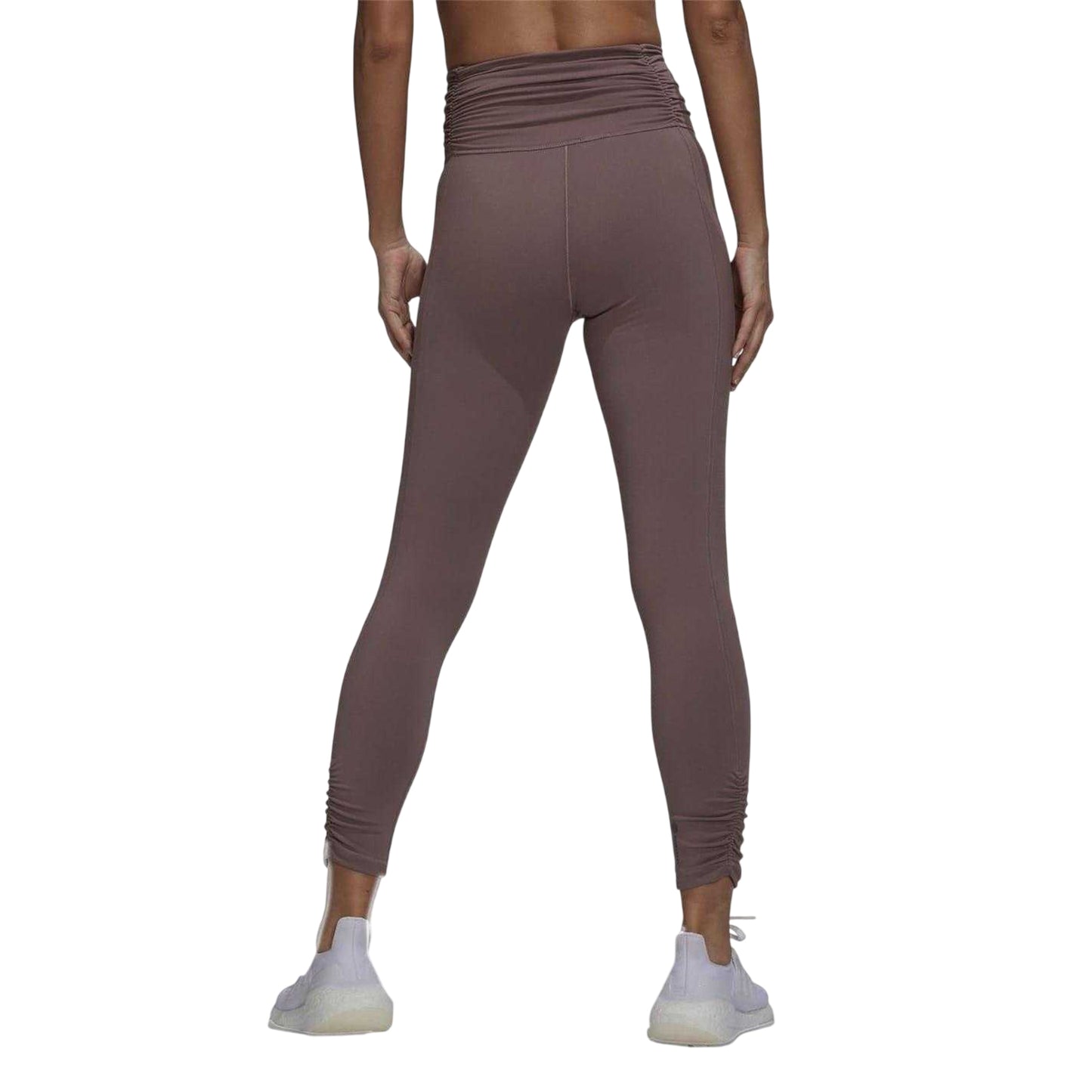 Purple - Back - Adidas Womens-Ladies Tight Leggings