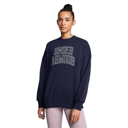 Blue - Side - Under Armour Womens-Ladies Icon Oversized Sweatshirt