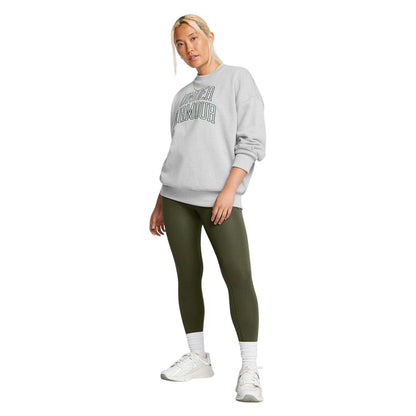 Grey - Side - Under Armour Womens-Ladies Icon Oversized Sweatshirt