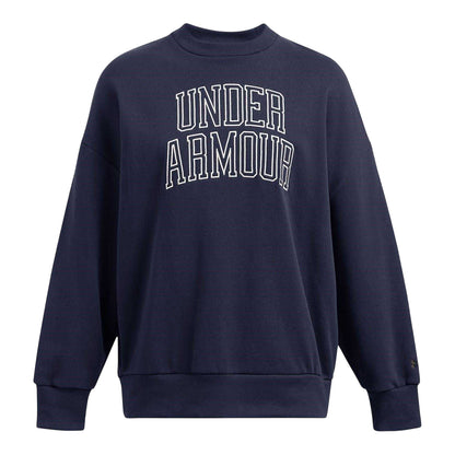Blue - Front - Under Armour Womens-Ladies Icon Oversized Sweatshirt