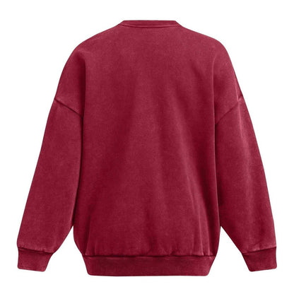Red - Back - Under Armour Unisex Adult Crew Neck Oversized Sweatshirt