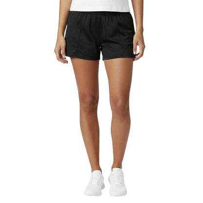 Black - Side - USA Pro Womens-Ladies Workout Shorts