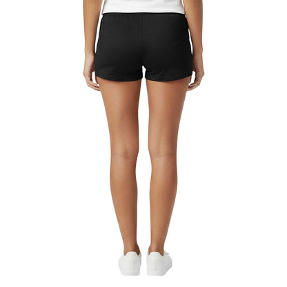 Black - Lifestyle - USA Pro Womens-Ladies Workout Shorts