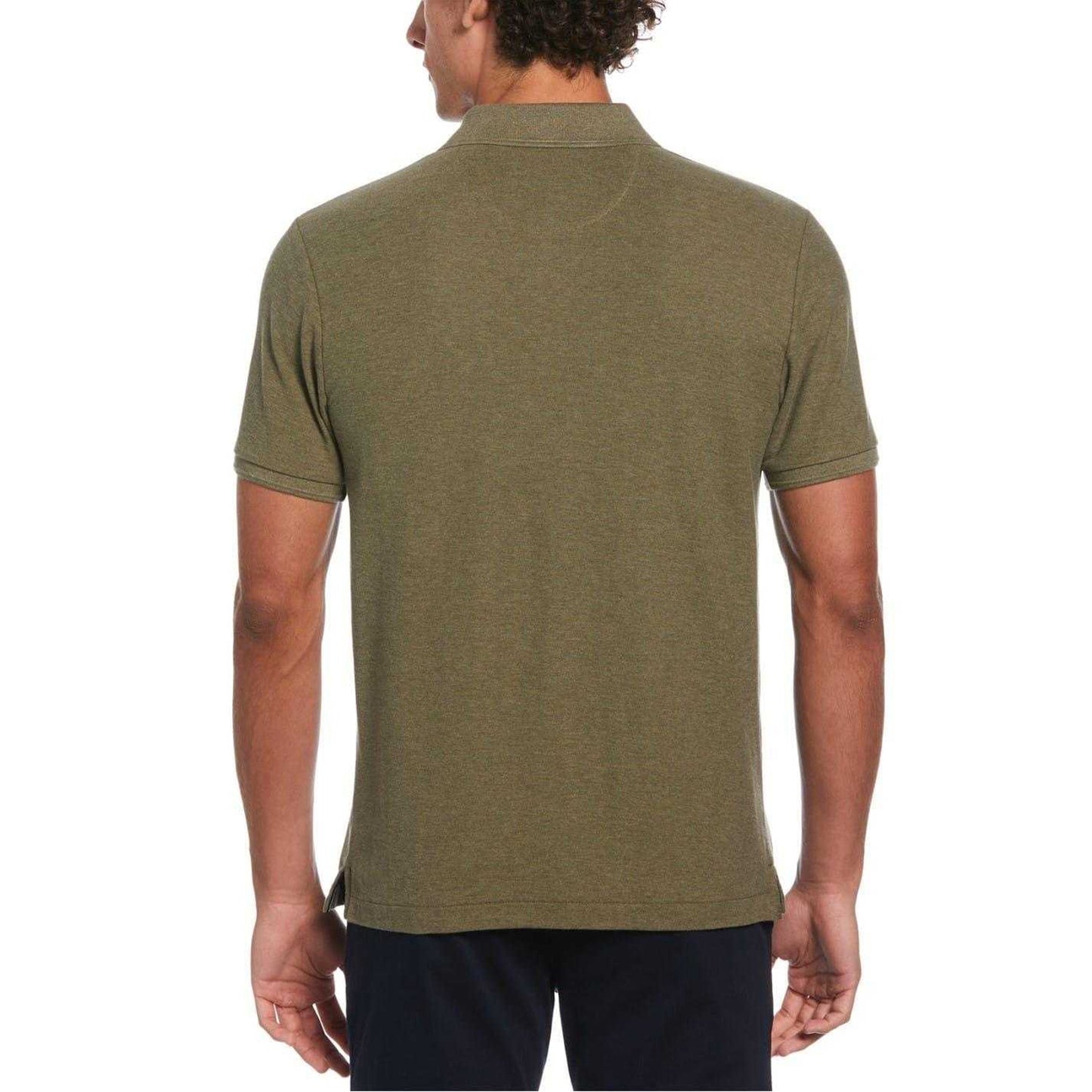 Dusty Olive - Back - Original Penguin Mens Slim Polo Shirt