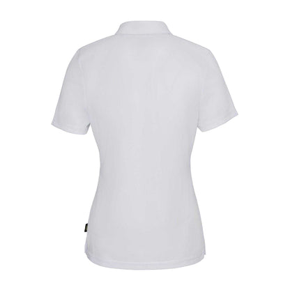 White - Back - Slazenger Womens-Ladies Plain Polo Shirt