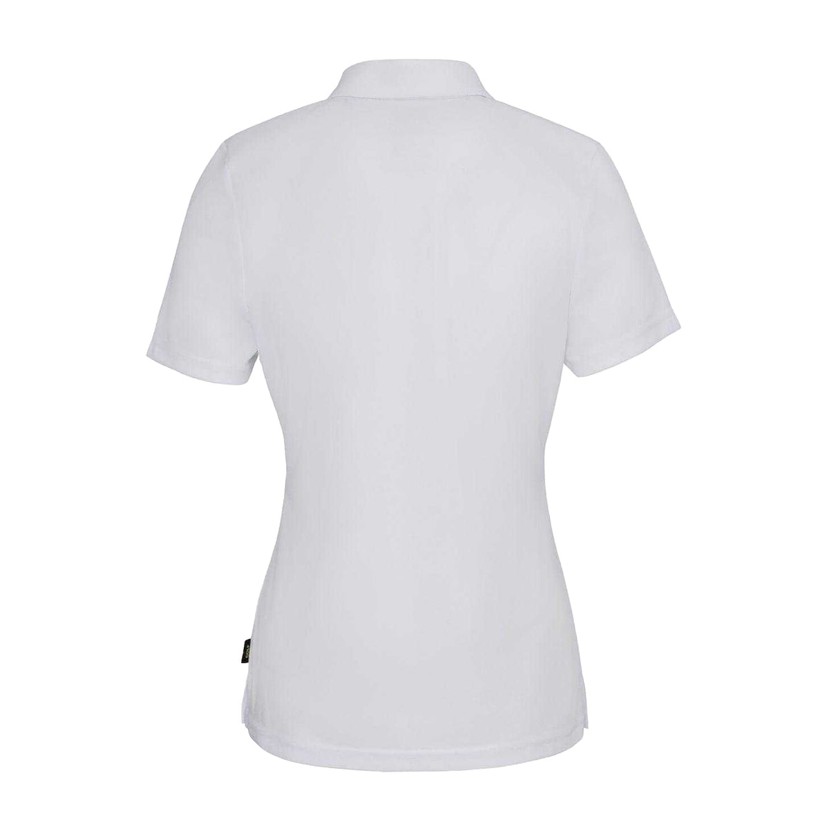 White - Back - Slazenger Womens-Ladies Plain Polo Shirt