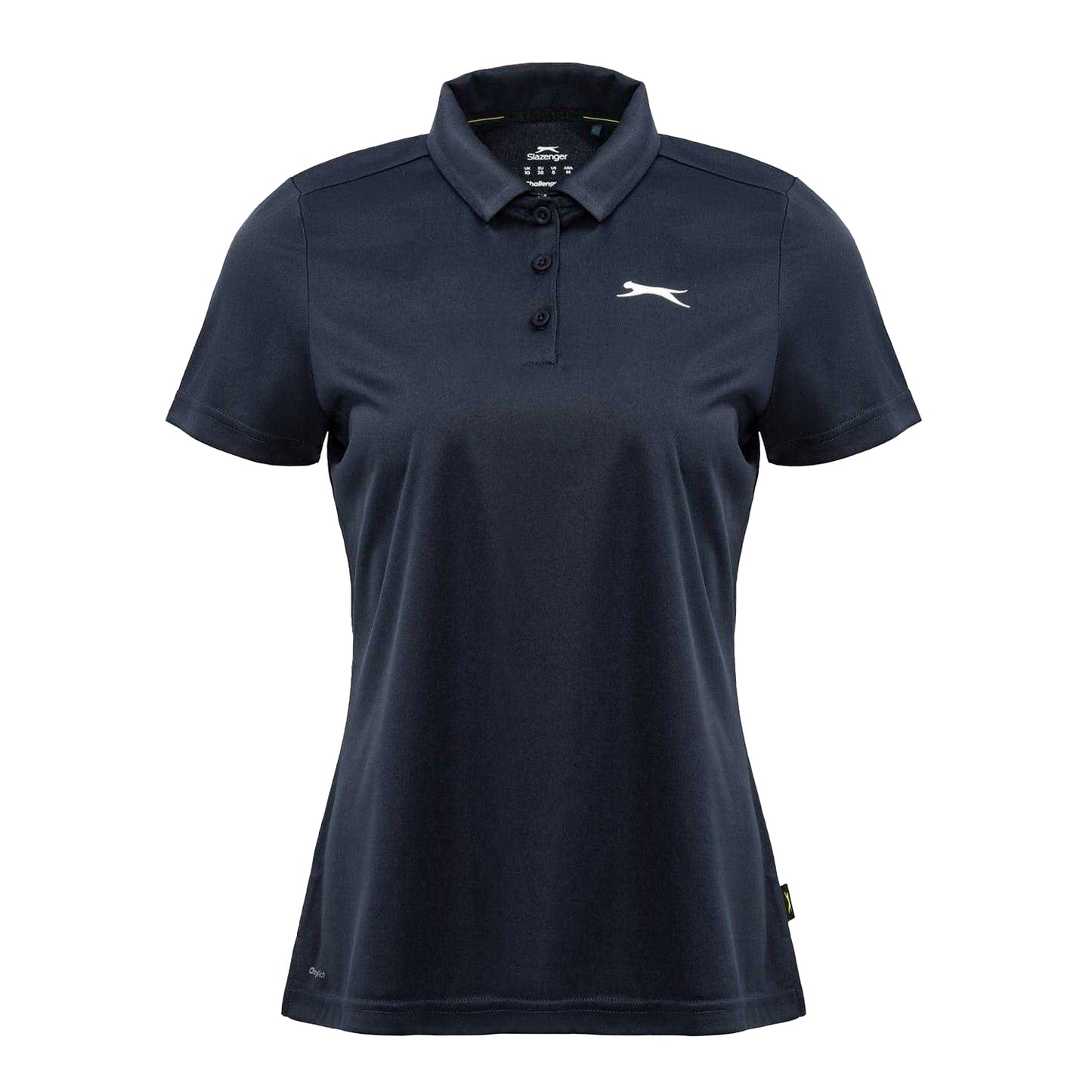 Navy - Front - Slazenger Womens-Ladies Plain Polo Shirt