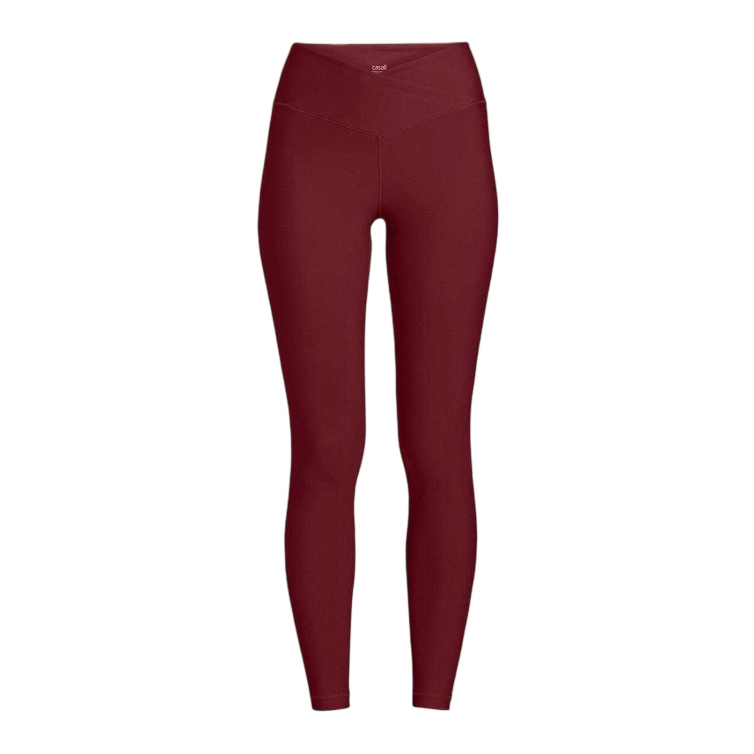 Red - Front - Casall Womens-Ladies Overlap Leggings