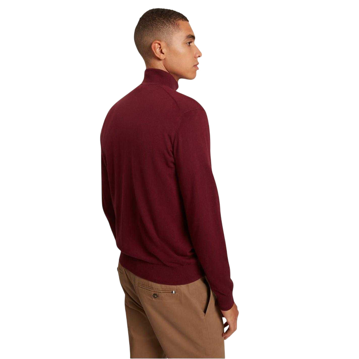 Oxblood - Lifestyle - Ted Baker Mens Merino Wool Pullover