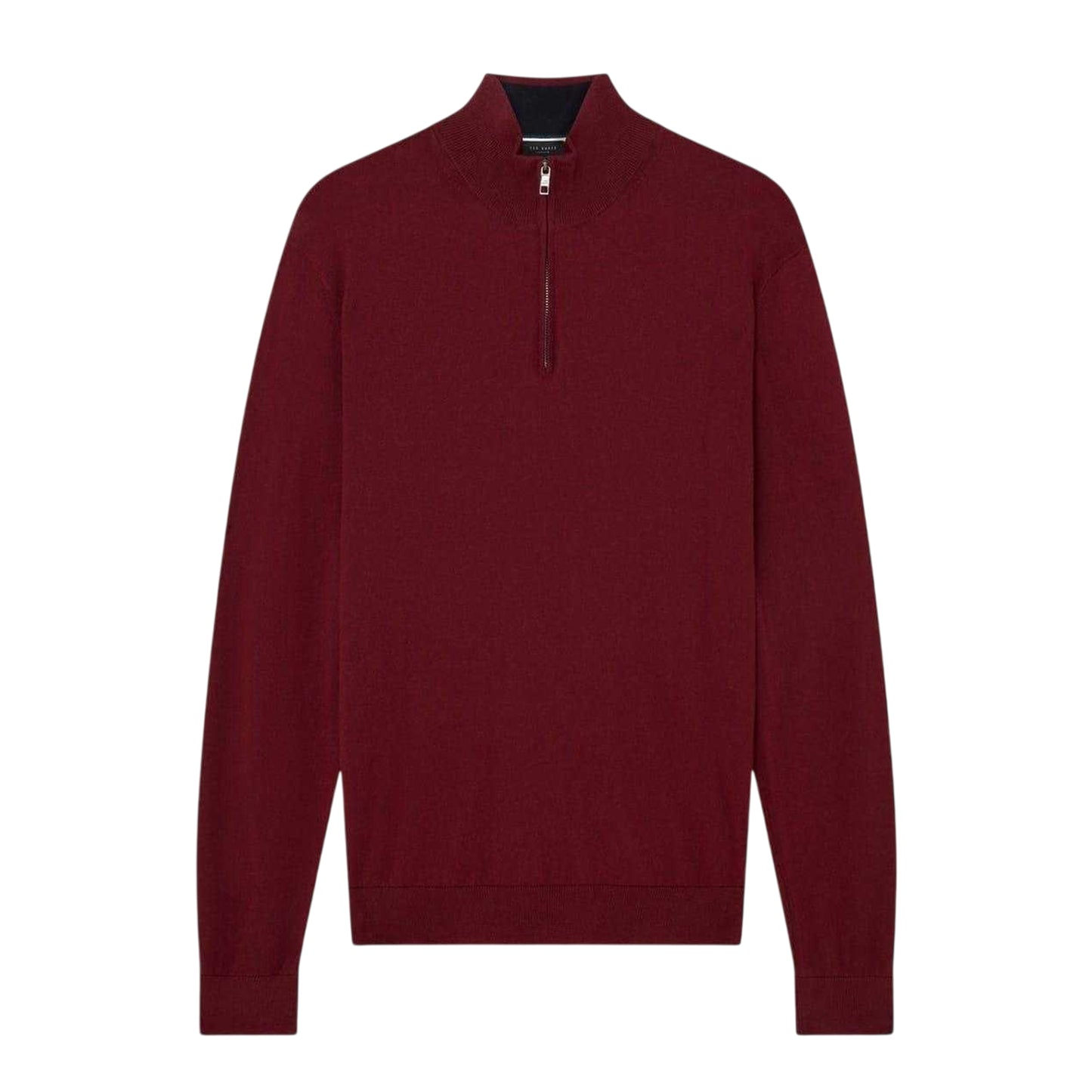 Oxblood - Front - Ted Baker Mens Merino Wool Pullover