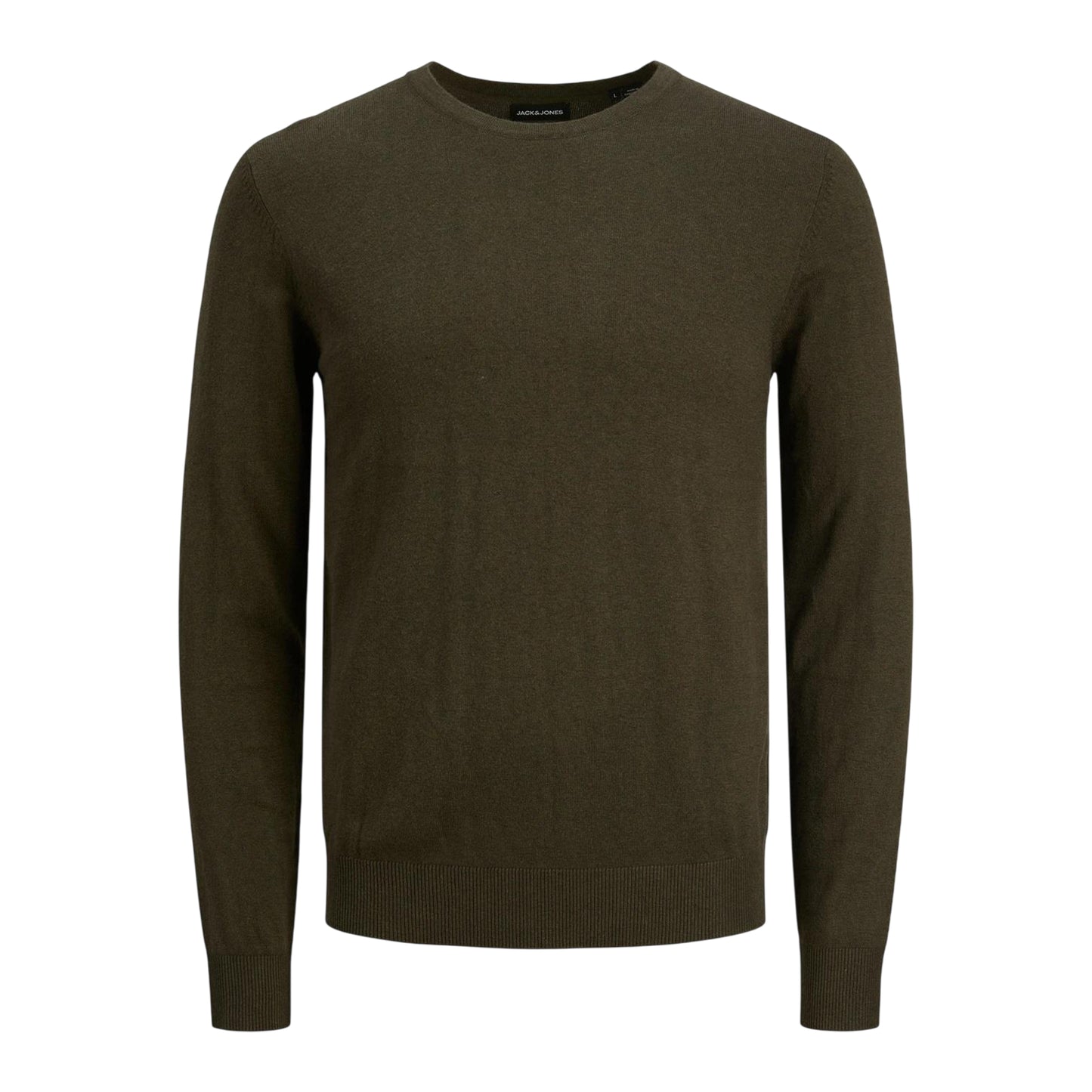 Olive Night - Front - Jack And Jones Mens Knitted Jumper