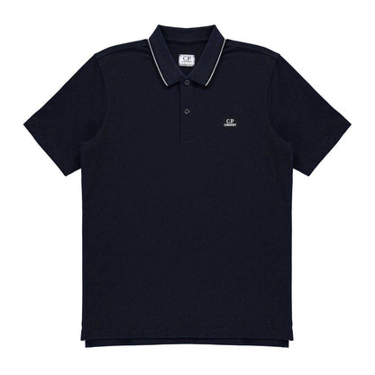 Eclipse Blue - Front - C.P. Company Boys Logo Polo Shirt