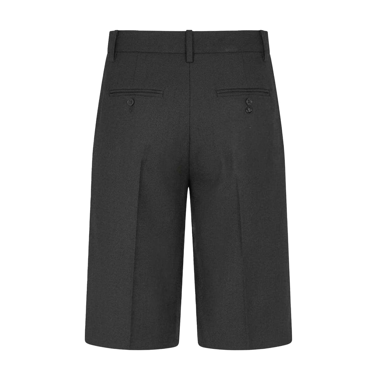 Black-White - Back - Off White Womens-Ladies Denim Solid Shorts