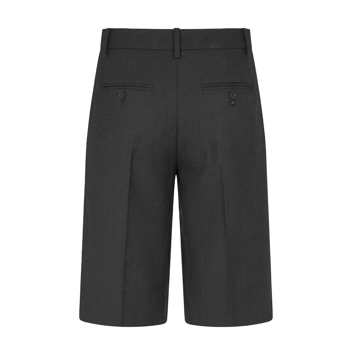 Black-White - Back - Off White Womens-Ladies Denim Solid Shorts