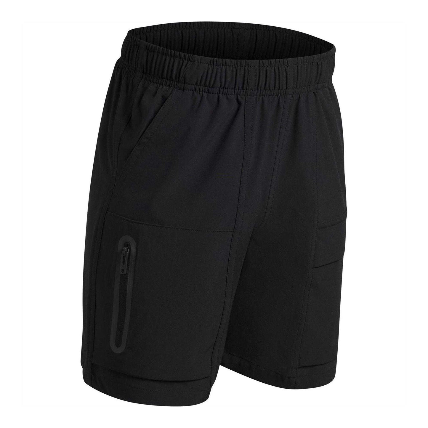 Black - Side - Under Armour Childrens-Kids Woven Shorts