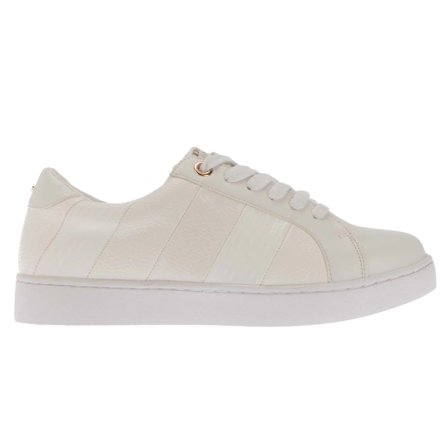 White - Side - Dune London Womens-Ladies Eilans Trainers