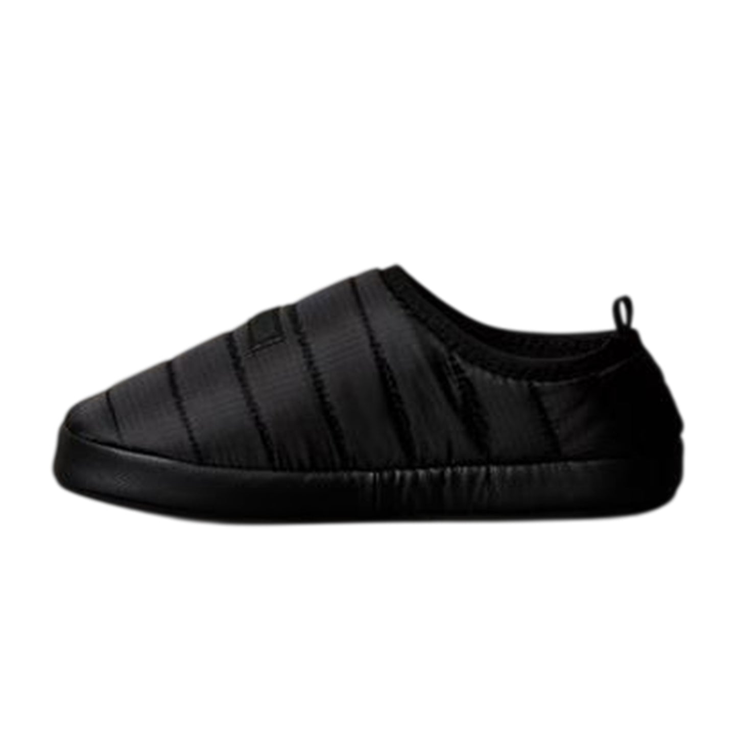 Black - Back - Calvin Klein Mens Puffer Moccasin Slippers
