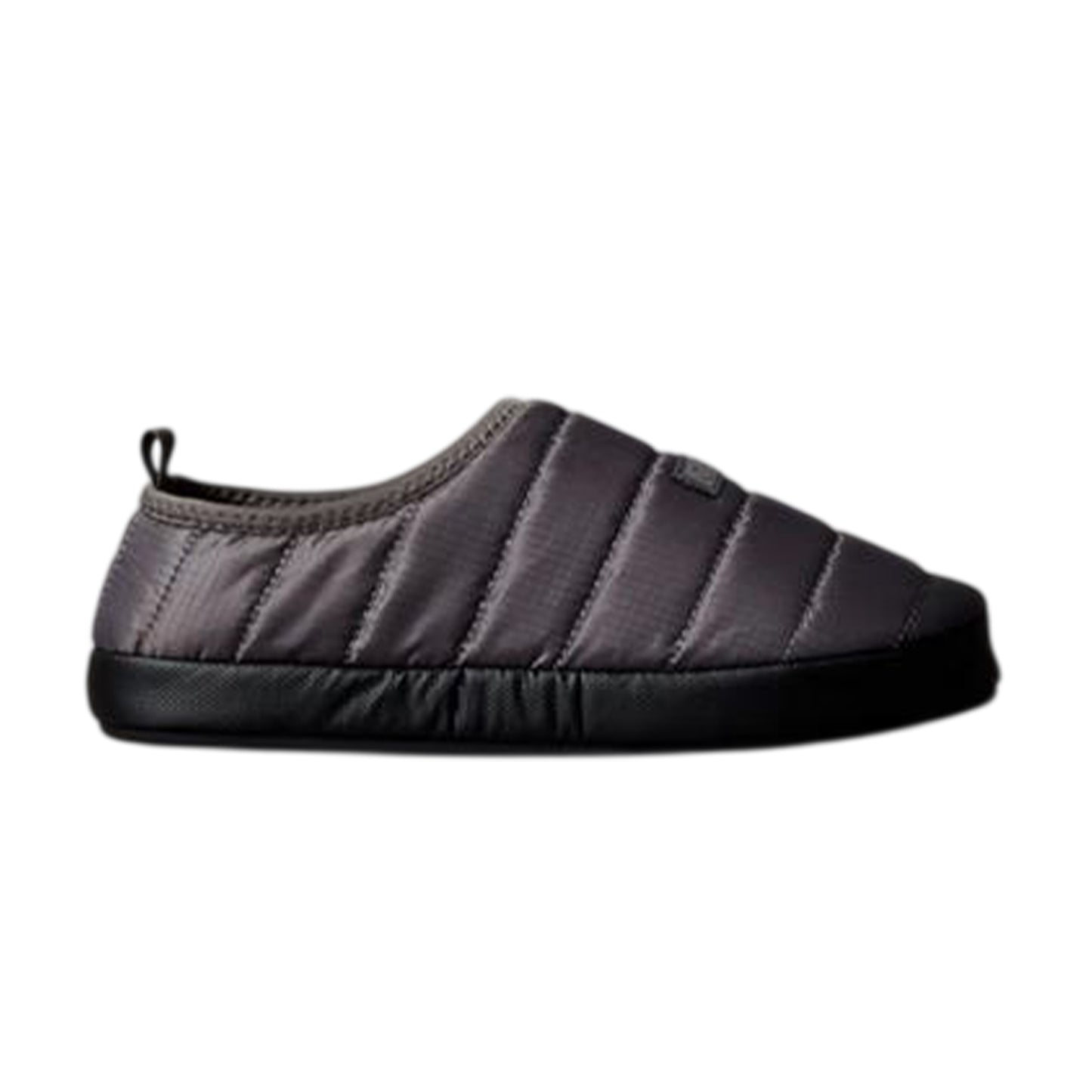 Granite Grey-Granite Black - Front - Calvin Klein Mens Puffer Moccasin Slippers