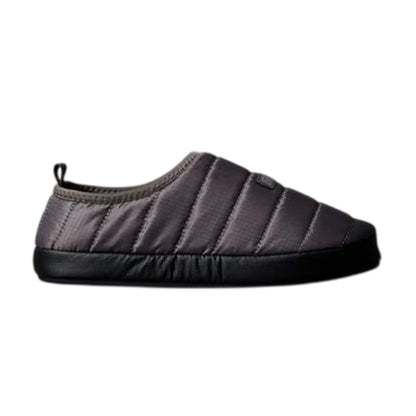 Granite Grey-Granite Black - Front - Calvin Klein Mens Puffer Moccasin Slippers