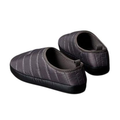 Granite Grey-Granite Black - Back - Calvin Klein Mens Puffer Moccasin Slippers