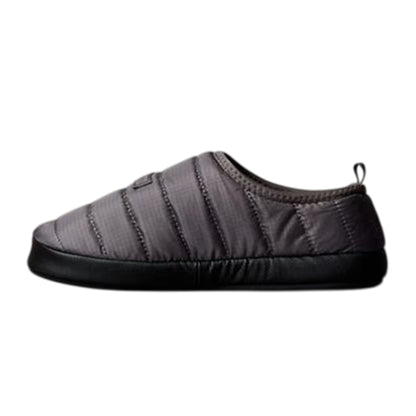 Granite Grey-Granite Black - Side - Calvin Klein Mens Puffer Moccasin Slippers