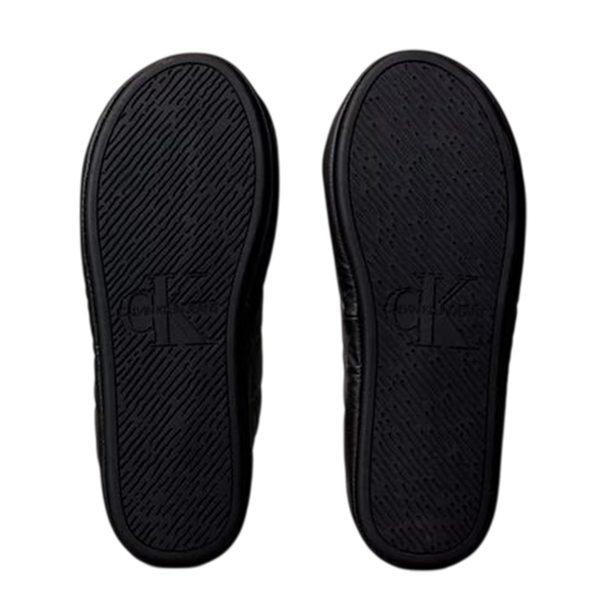 Granite Grey-Granite Black - Lifestyle - Calvin Klein Mens Puffer Moccasin Slippers