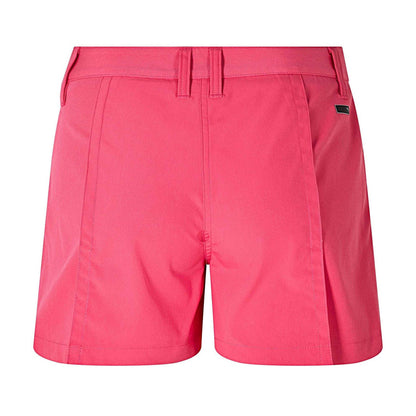 Pink - Back - Puma Womens-Ladies Embroidered Logo Golf Shorts