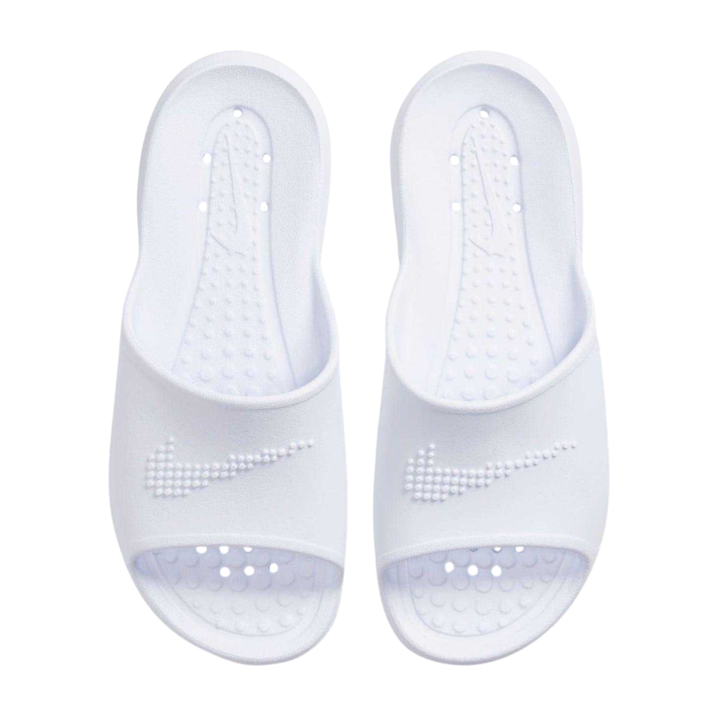 White - Side - Nike Womens-Ladies Victori One Sliders