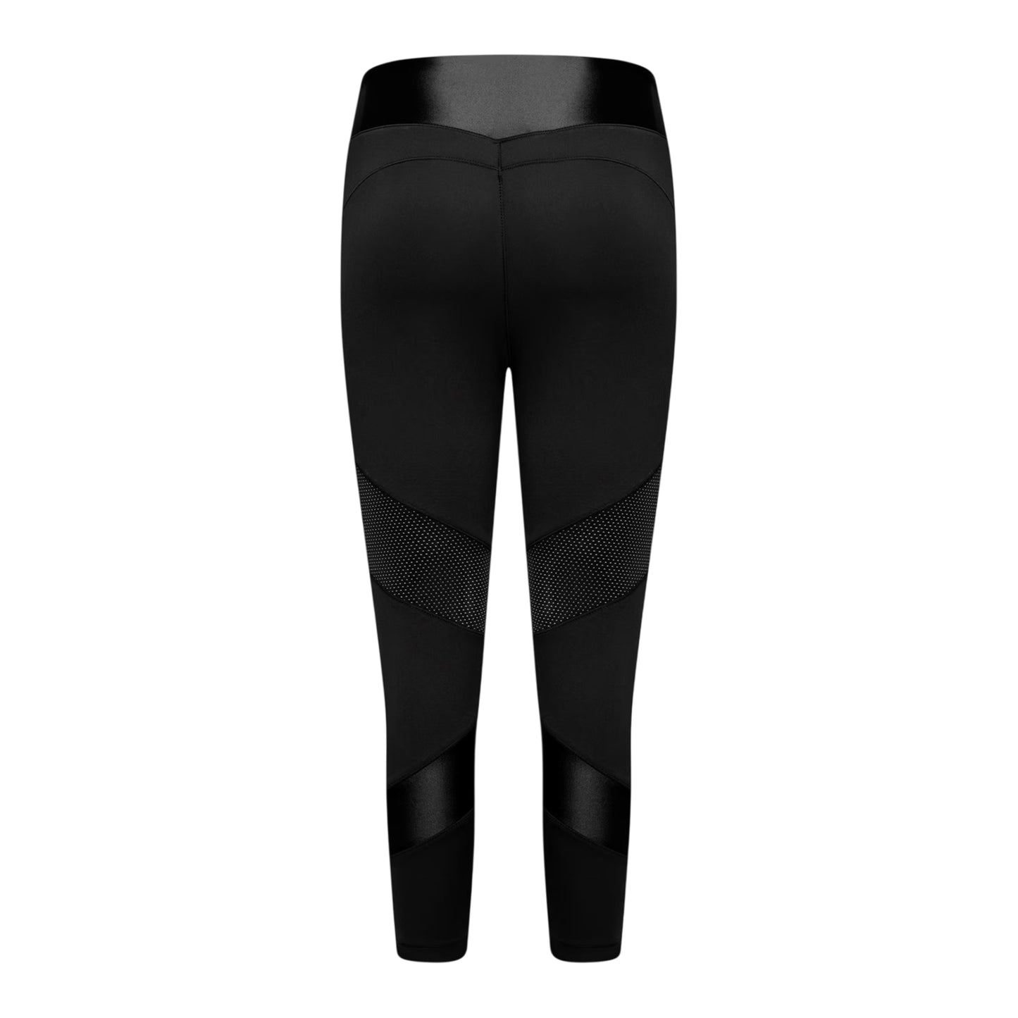 Black - Back - Dare 2B Womens-Ladies Mesh Panel 3-4 Leggings