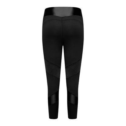 Black - Back - Dare 2B Womens-Ladies Mesh Panel 3-4 Leggings