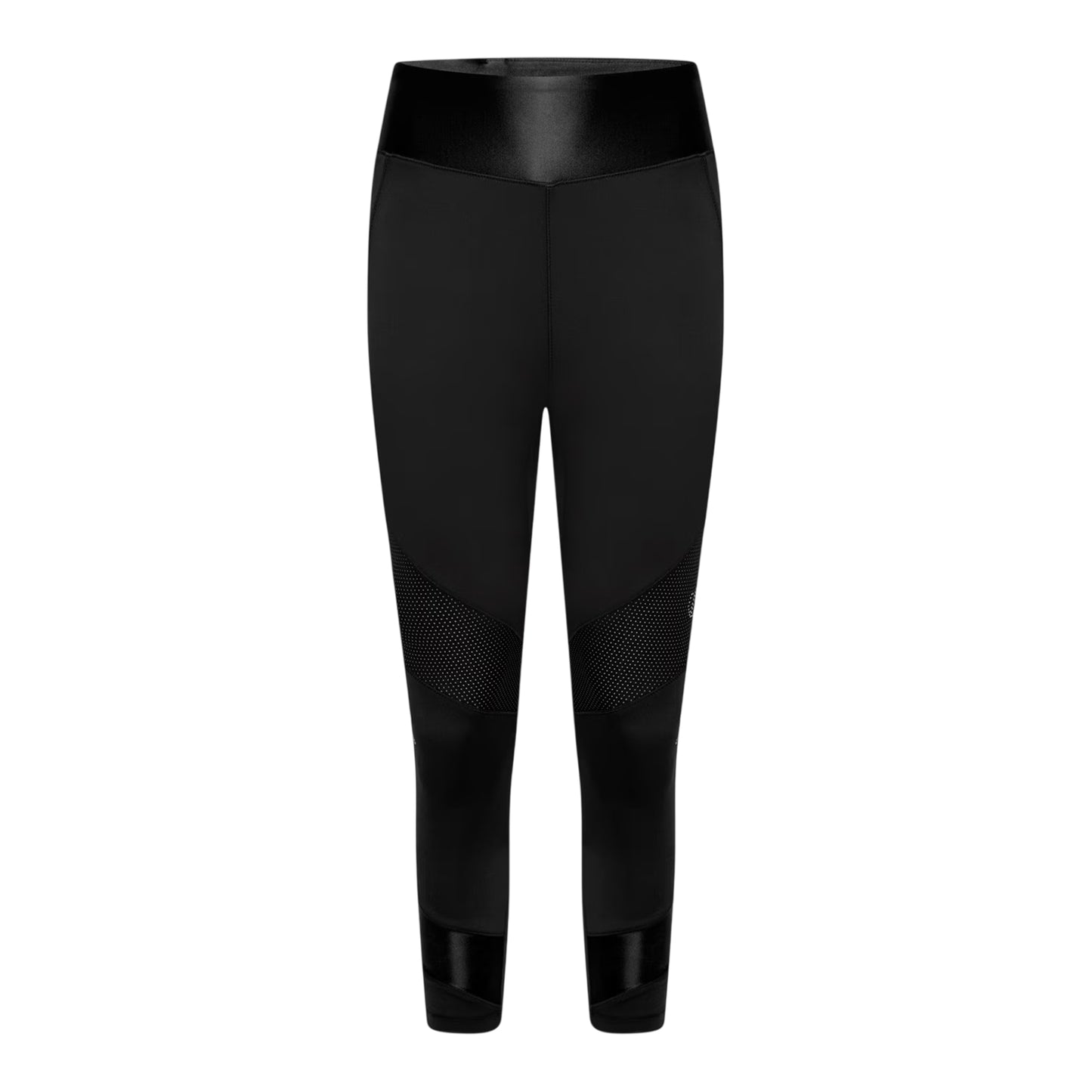 Black - Front - Dare 2B Womens-Ladies Mesh Panel 3-4 Leggings