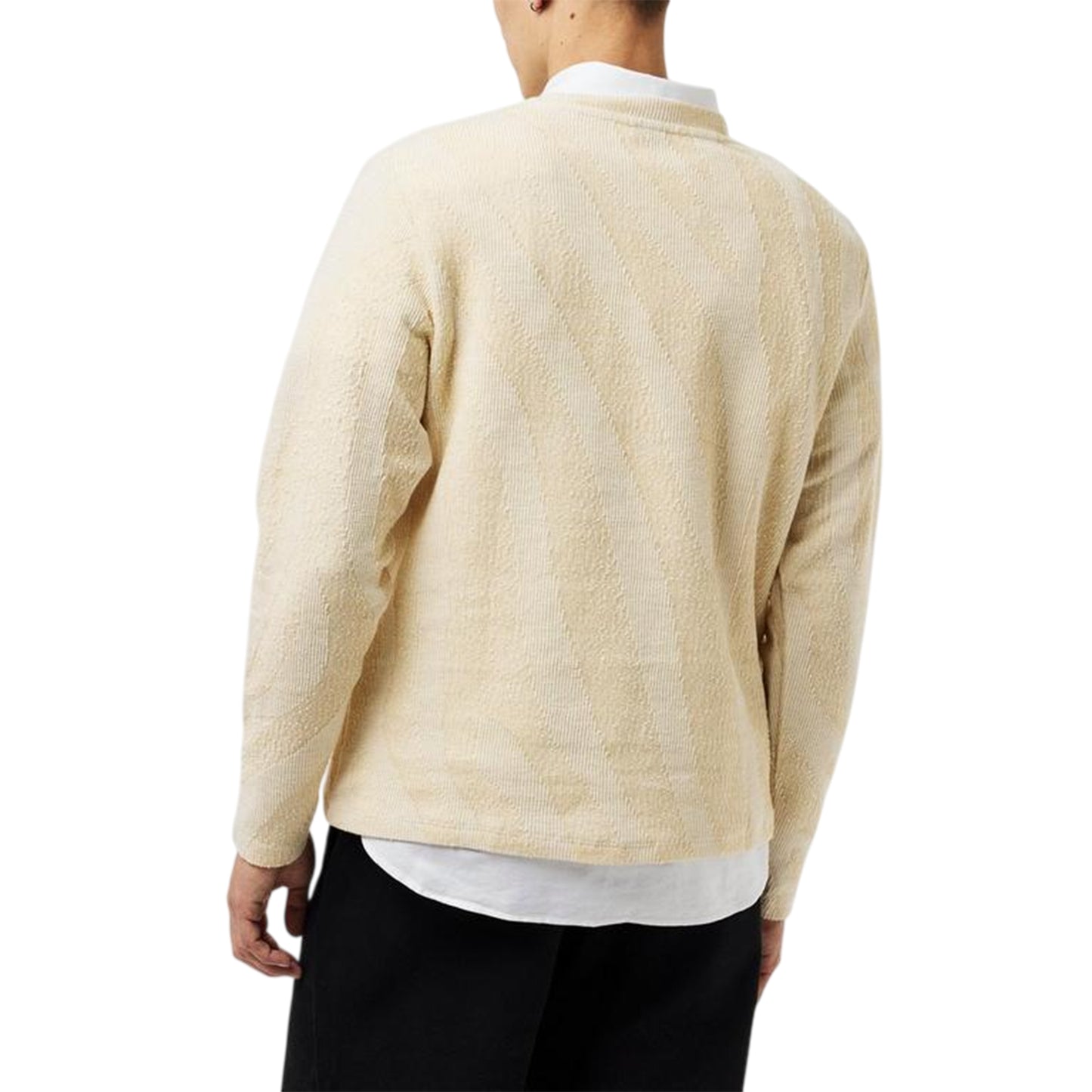 Ecru - Lifestyle - Jack And Jones Mens Ribbed Regular Jumper