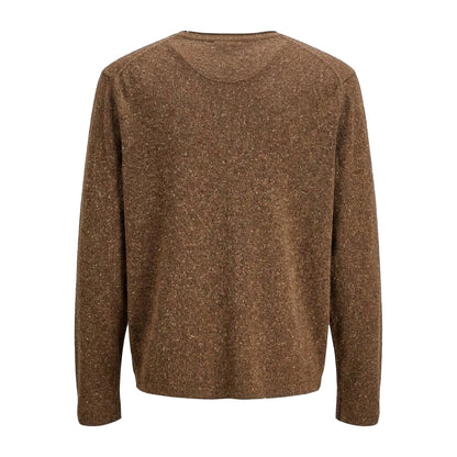 Chocolate - Back - Jack And Jones Mens Regular Sweater Top