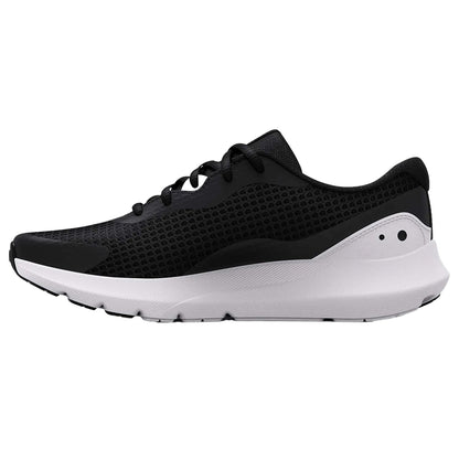 Black - Back - Under Armour Womens-Ladies Surge 3 Trainers