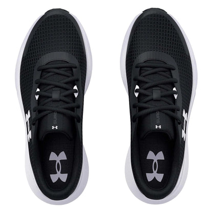 Black - Side - Under Armour Womens-Ladies Surge 3 Trainers