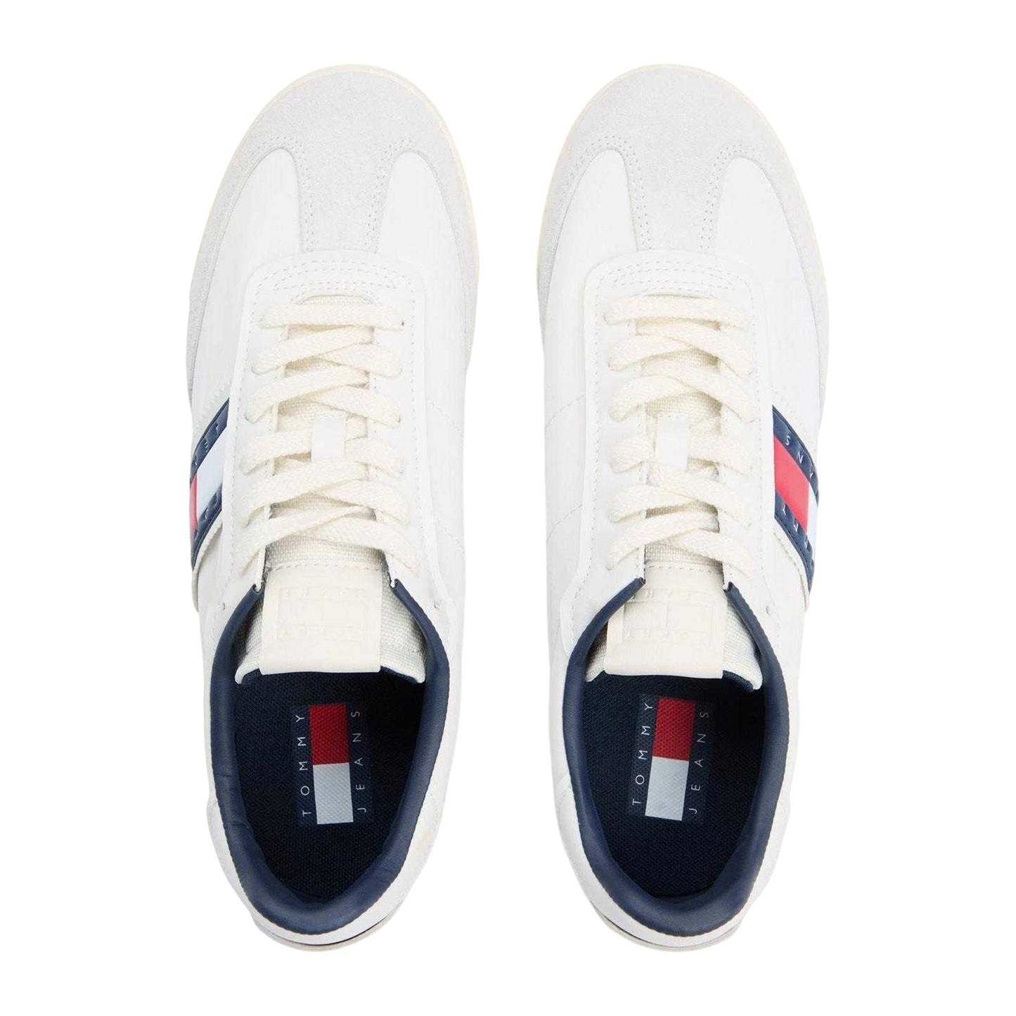 Ivory - Lifestyle - Tommy Jeans Mens Suede Running Trainers