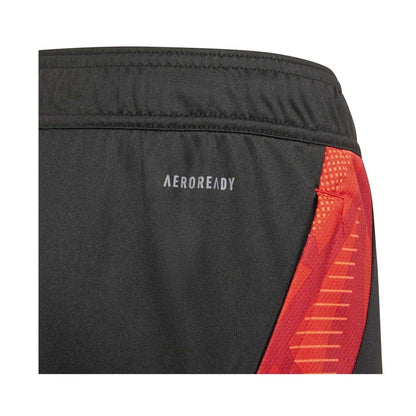 Black-Solar Red - Side - Adidas Childrens-Kids Tiro 24 Competition Football Shorts
