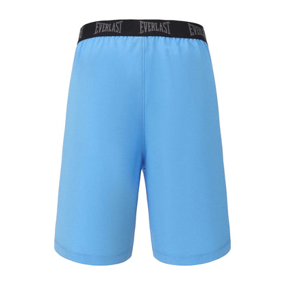Blue - Back - Everlast Childrens-Kids Flex Woven Workout Shorts