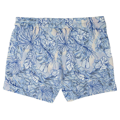 Blue - Back - Adidas Girls Summerglam All-Over Print Shorts