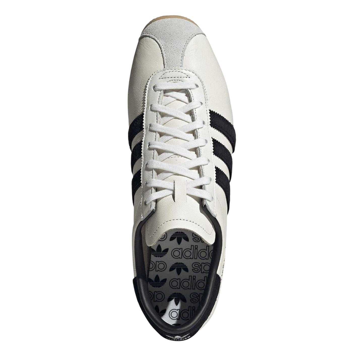White-Black - Lifestyle - Adidas Mens Paris Leather Flat Trainers